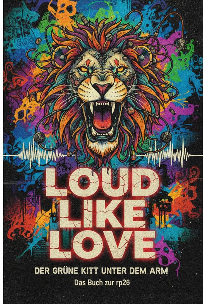 Buchcover: LOUD LIKE LOVE — der Roman von der re:publica 26